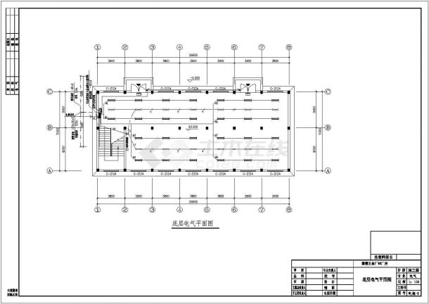 某多层工厂厂房配电设计cad全套电气施工图（含消防设计）-图二