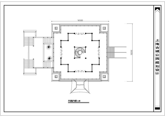 某古建阁楼设计cad建筑方案图（甲级院设计）_图1