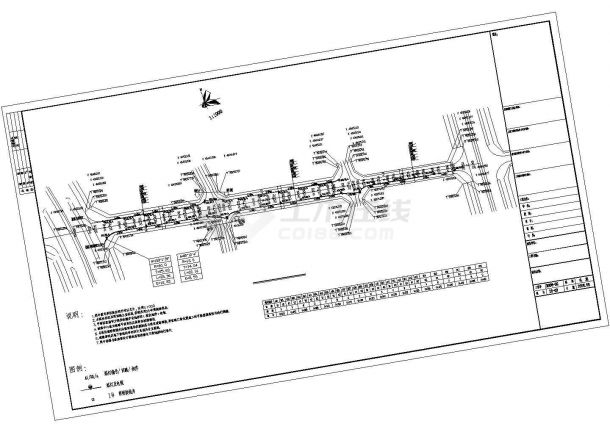 某道路照明工程设计cad全套施工图（标注详细）-图一