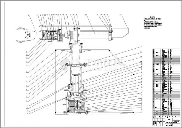 典型冲压搬运机械手（气动机械手）设计cad机械总装图（含技术要求）-图一