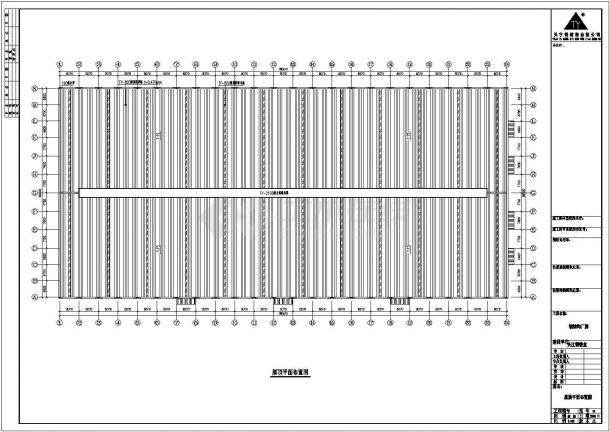 某23米跨单层单山单跨门式钢架厂房设计cad全套结构施工图（含设计说明）-图二
