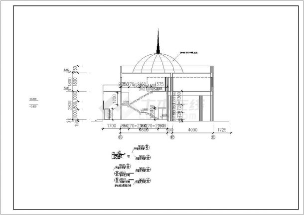 某框架结构高层住宅楼设计cad全套建筑施工图（甲级院设计）-图二
