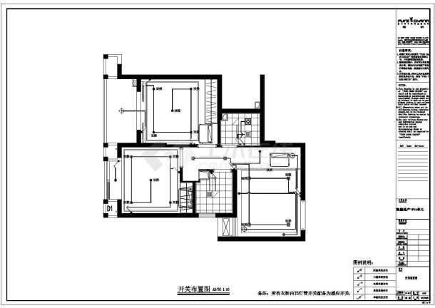 某地凯隆地产样板房116欧式风格家装设计完整施工图 -图一