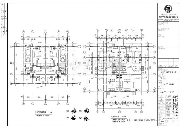 三层530平方米独栋别墅带半地下室CAD图纸-图一