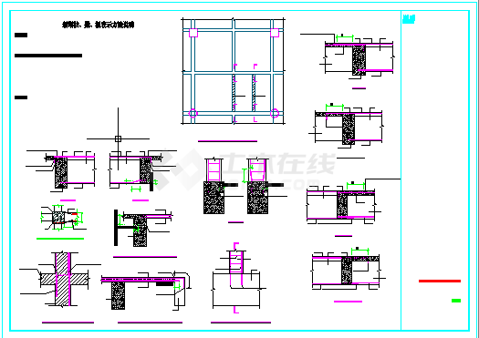 新增柱梁板表示方法说明CAD-图一