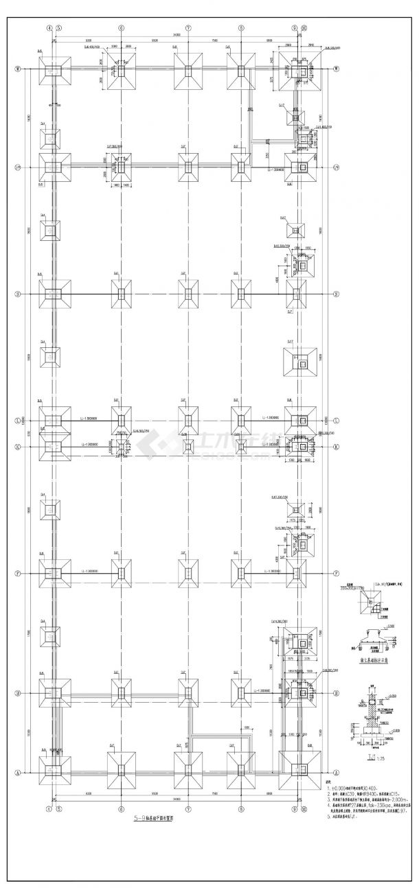 T1045CB-2-G-2电芯厂房-结构CAD-图二
