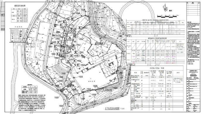 奉节县汾河初级中学学生宿舍重建工程-01总平面及竖向布置CAD图_图1