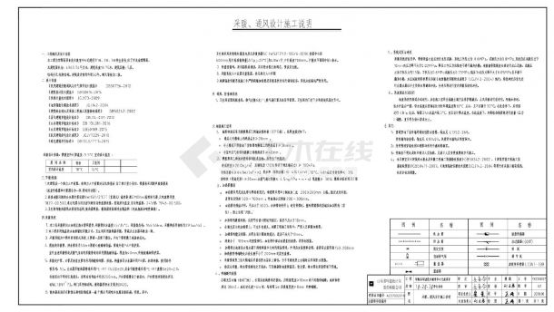 馆陶县职业技术教育中心迁建项目-暖通施工CAD图-图一