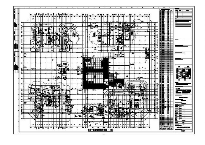 某住宅楼地下一层设备留洞平面图_图1