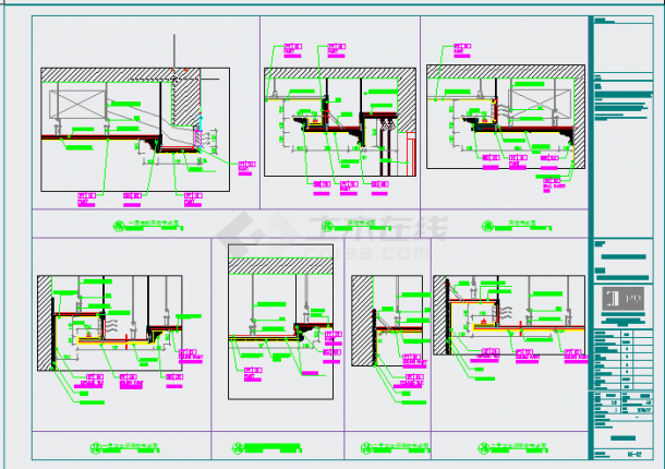 山东现代风别墅样板间节点图CAD-图二
