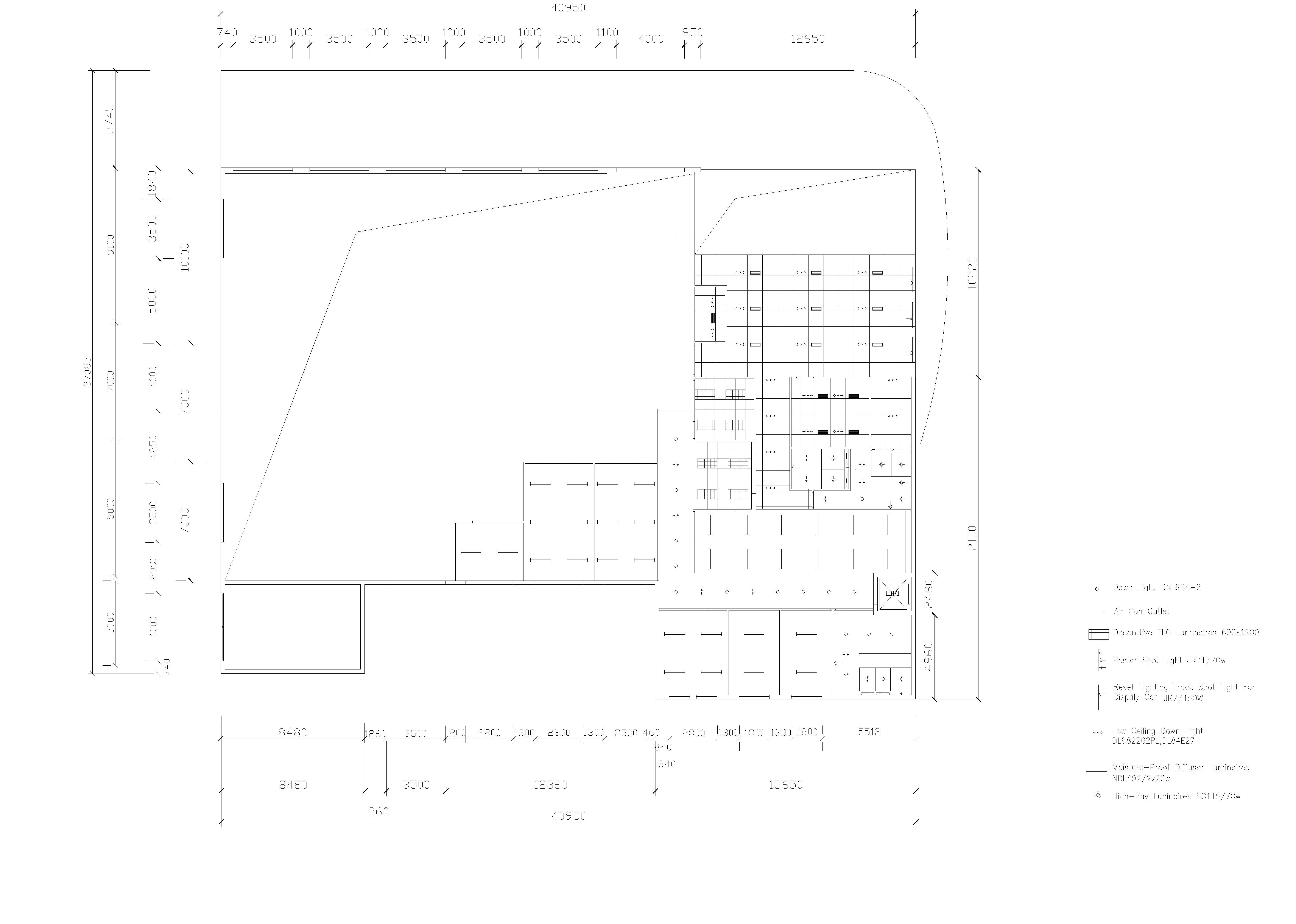 CAD保时捷汽车展厅全套图纸CAD