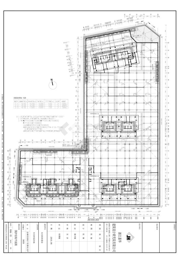 浙江商业住宅围施施工图-图一