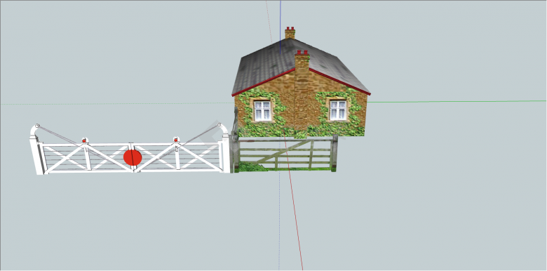 现代单层农庄小屋子su模型-图二