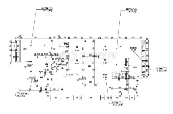 四川某办公楼17648-05-a-核心筒-3CAD图-图一