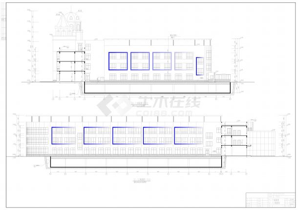 4层30班实验幼儿园建筑设计施工图-图一