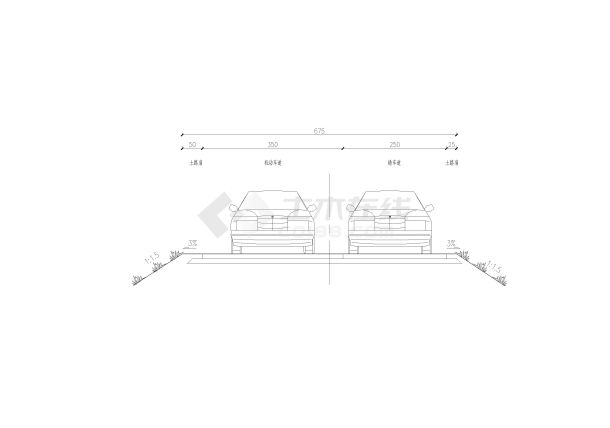四级公路错车道设计示意图-图二