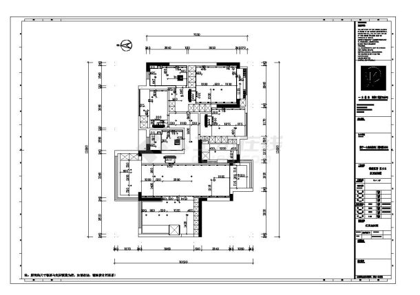 现代极简约住宅小户型平面图-图一