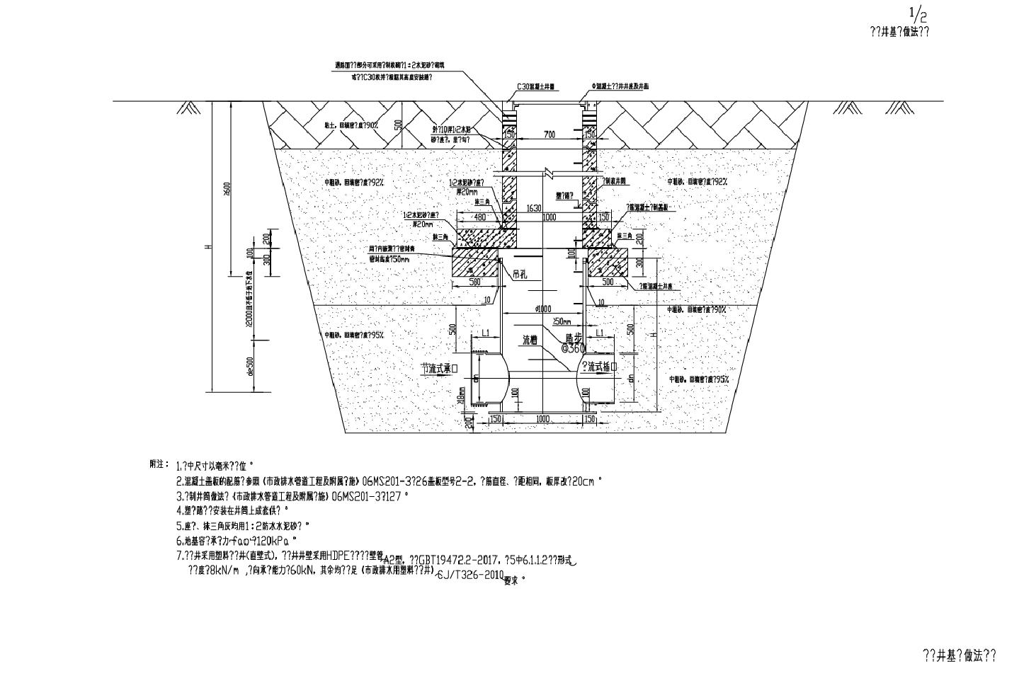 HDPE检查井结构设计图