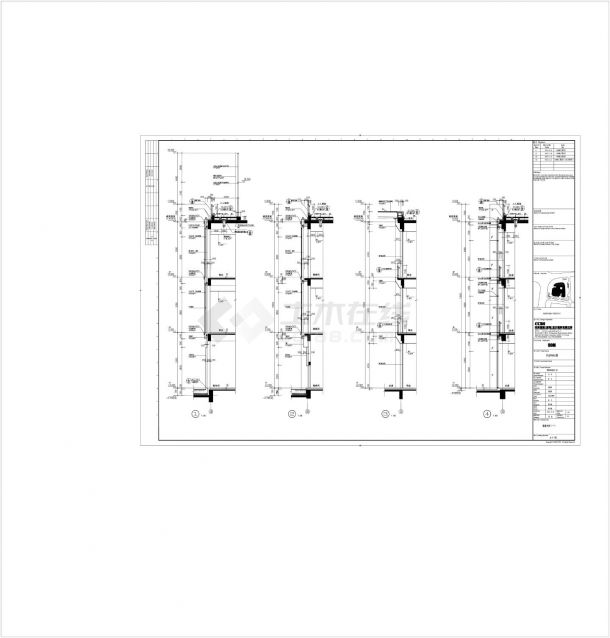 某高层大厦建筑节点大样图-图一