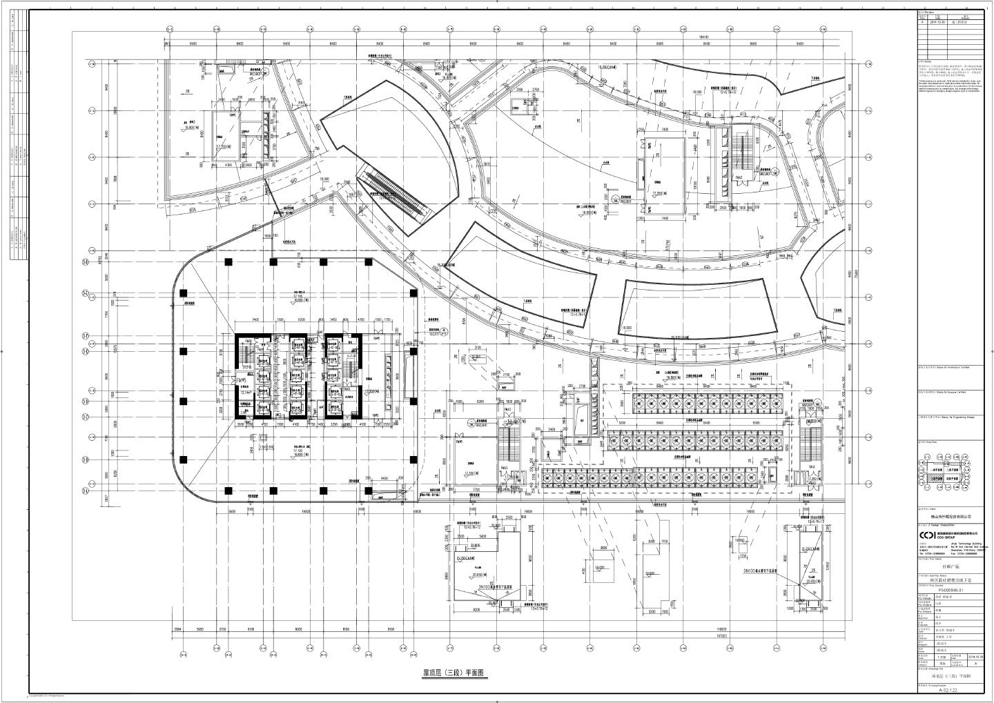 仟晖广场南区商业裙楼及地下室-建施平面CAD图