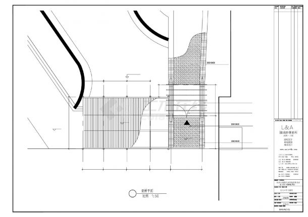 某某别墅一期工程施工图-景桥平面图CAD图-图二