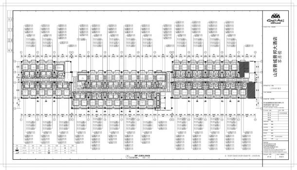 山西晋城晋邦大酒店客房楼-2F.3F平面装饰设计CAD图-图二