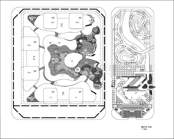 徐州B6-1地块概念设计方案图-图一