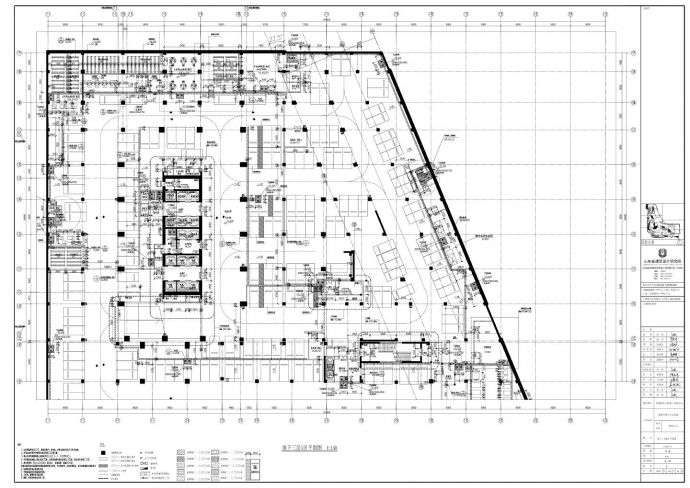 华润大厦购物中心-建施地下三层平面CAD图_图1