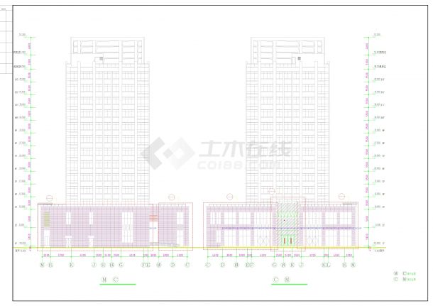 30米高红旗村商务建设工程=结构专业-图二