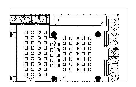 某办公楼6F会议室方案设计图-图二