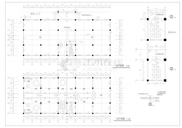 CAD酒店设计图纸酒店建施图-图一