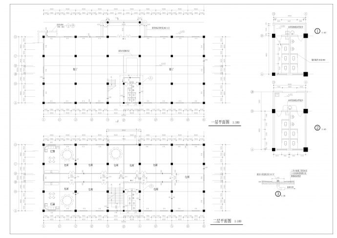 CAD酒店设计图纸酒店建施图_图1