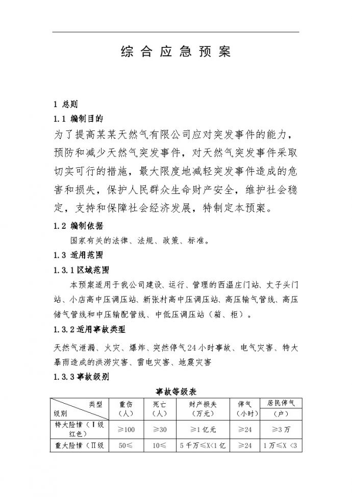 燃气有限公司应急预案【6页】.doc_图1