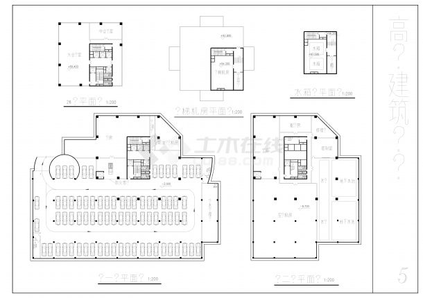 高层住宅设计方案CAD图纸-图二