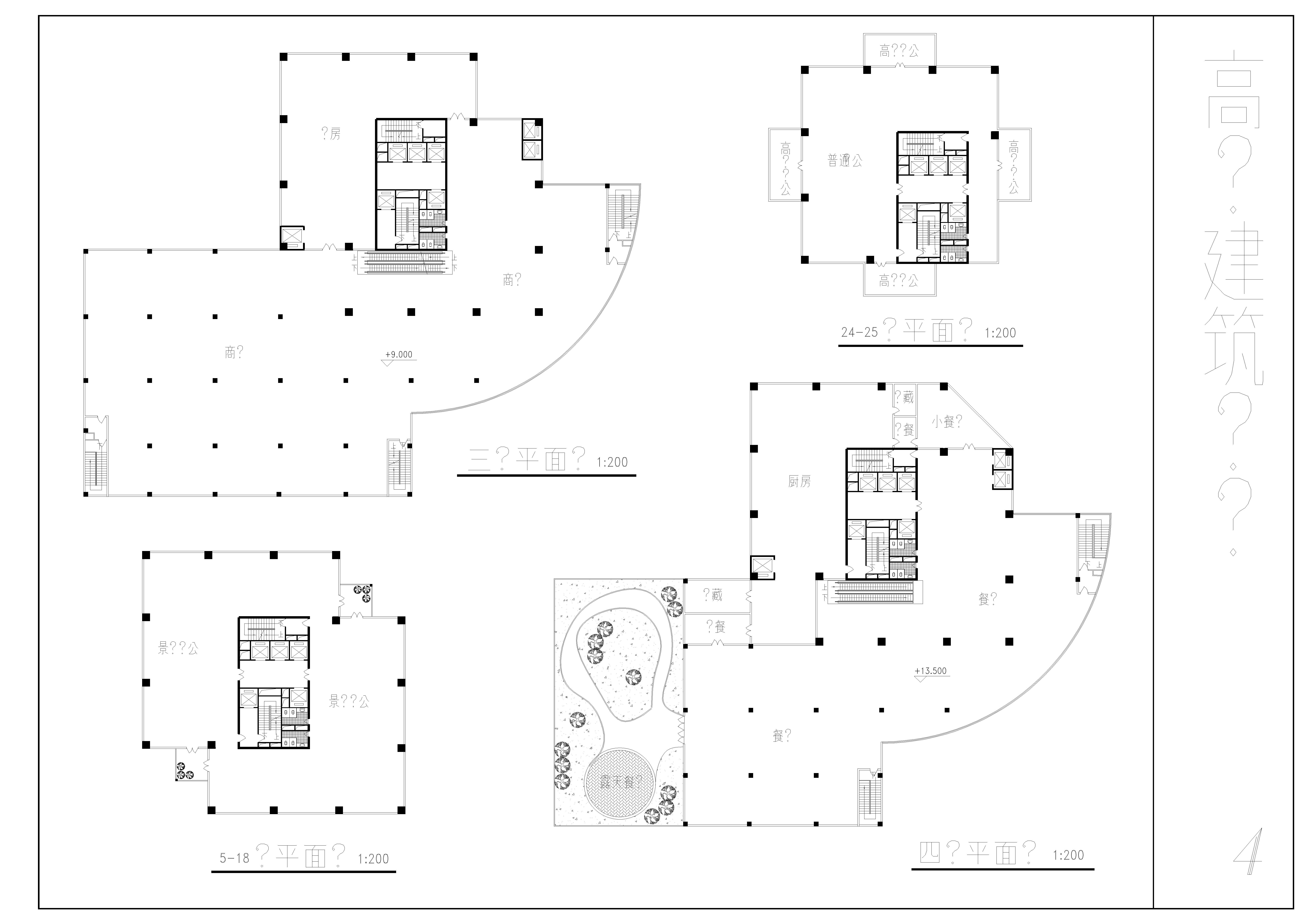 高层住宅设计方案CAD图纸