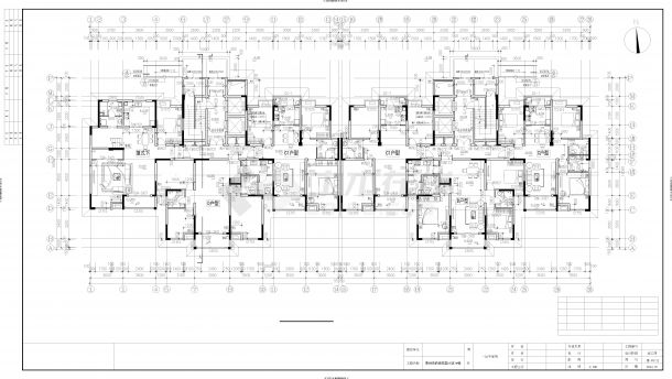 府南花园18层高层住宅建筑结构设计施工图-图二