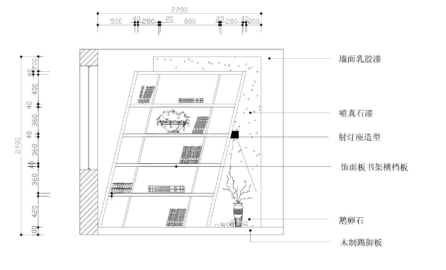 某某建筑最新整理图库室内建筑设计装潢书柜小品平面图CAD图