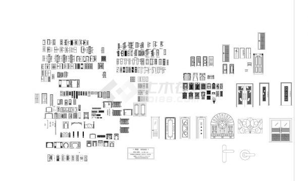 广州室内建筑设计装潢CAD平面图-图一