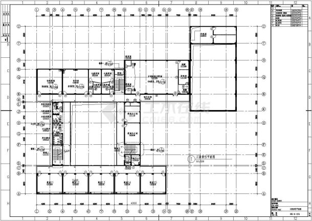 上海某国际贵族学校教学楼室内装修竣工图CAD（二）-图二