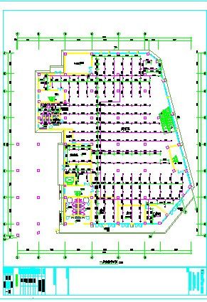 2层超市菜市场建筑结构水暖电设计施工图-图一