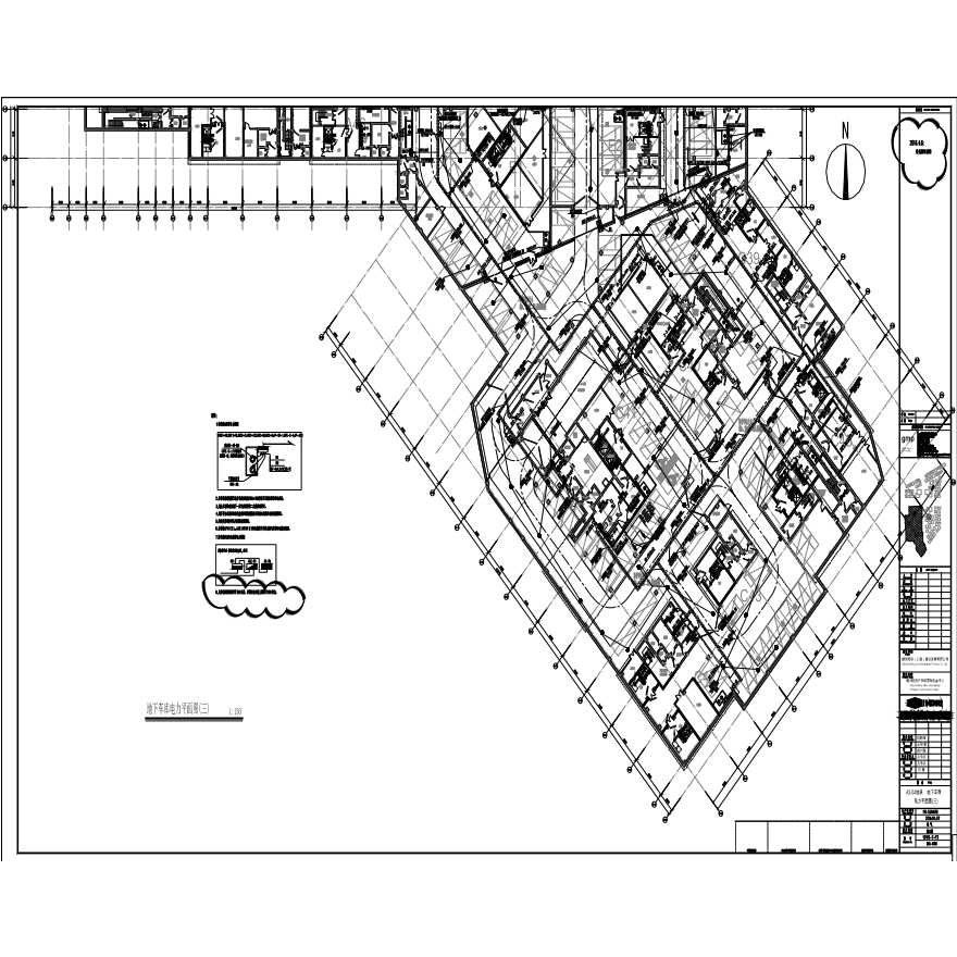 DQ- 006-A3-04 地块地下车库电力平面图 ( 三 ).pdf-图一