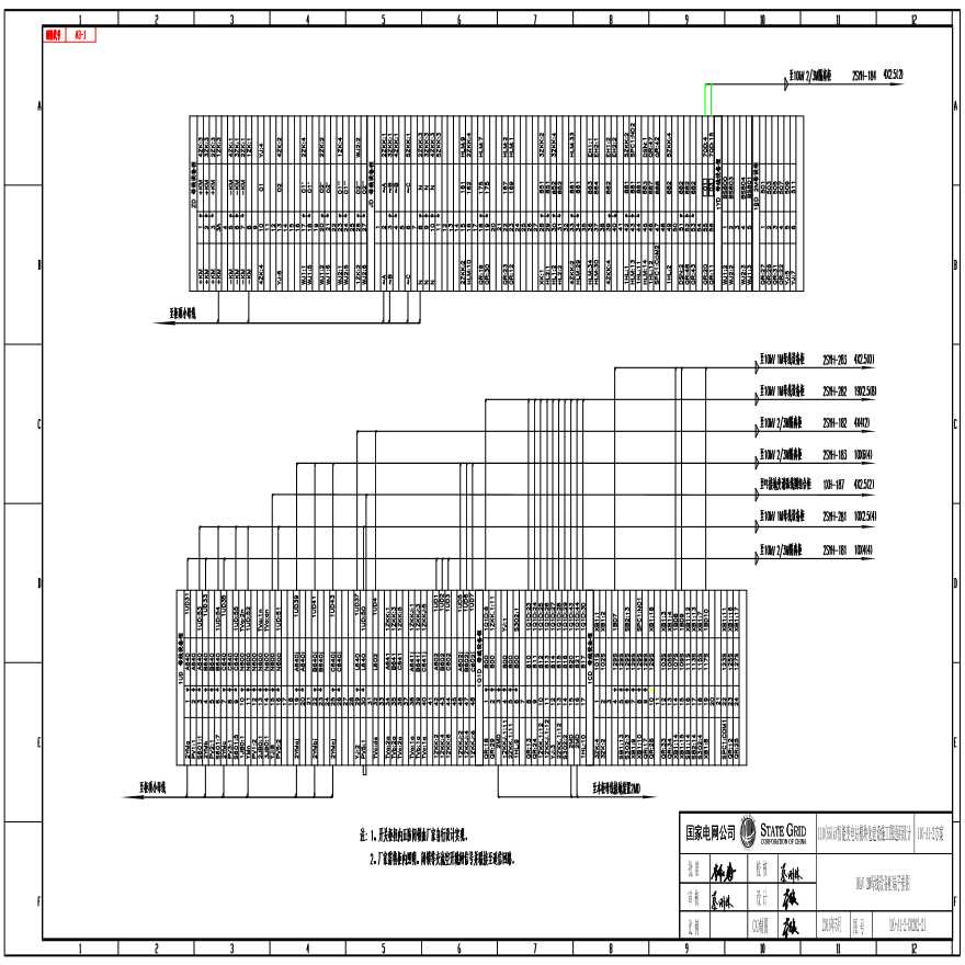 110-A1-2-D0202-21 10kV 2M母线设备柜端子排图.pdf-图一