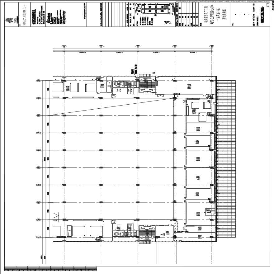 HWE2CD12EG1MA-电气-生产用房(大)14一层夹层-A区接地平面图.pdf-图一