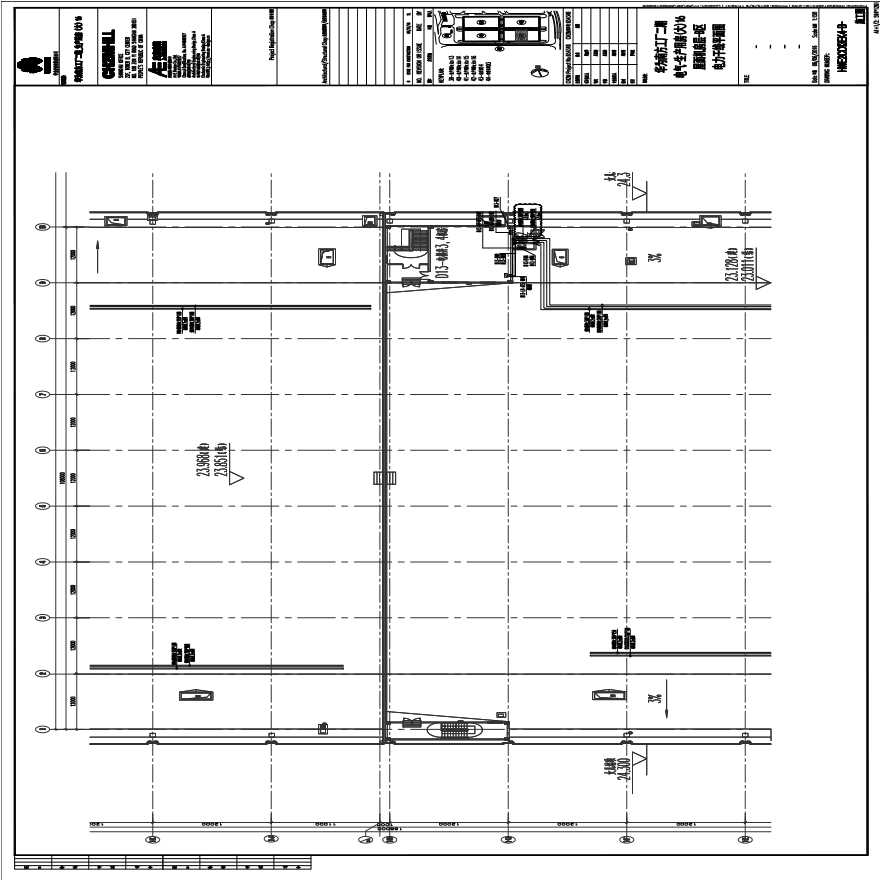 HWE2CD13EK4-B-电气-生产用房(大)16屋面机房层-B区电力干线平面图.PDF-图一