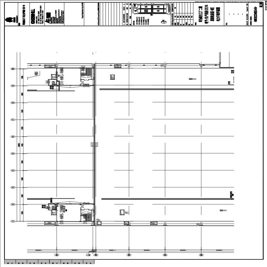 HWE2CD14EK4-B-电气-生产用房(大)15屋面机房层-B区电力干线平面图.PDF-图一