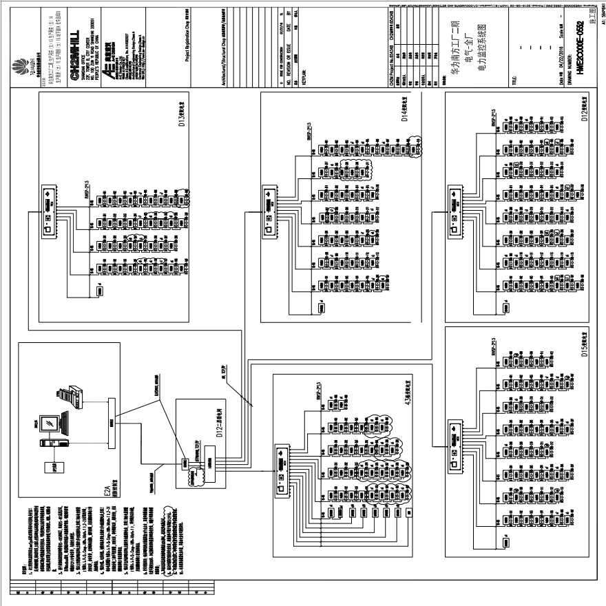 HWE2C000E-0552电气-全厂电力监控系统图.pdf-图一