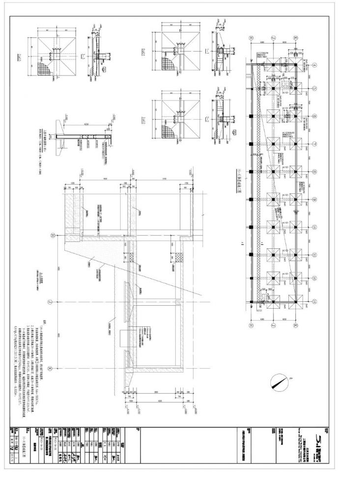 结施-05A变-H-K轴基础施工图.pdf_图1