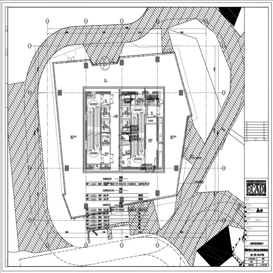 E-2-20-201 南区二号楼一层电力平面图 E-2-20-201 (1).pdf-图一
