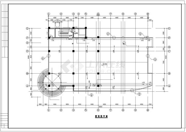 商办楼建筑结构设计方案图-图二