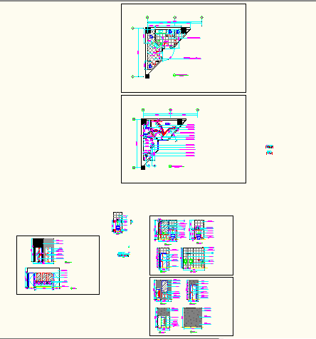 某建筑工程卫生间平面cad设计方案图_图1